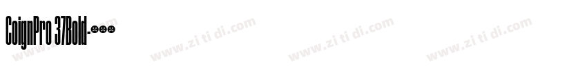 CoignPro 37Bold字体转换